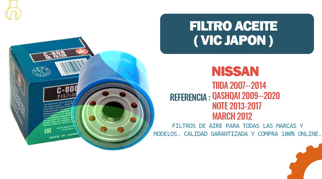 Filtro de Aceite (Vic Japon)